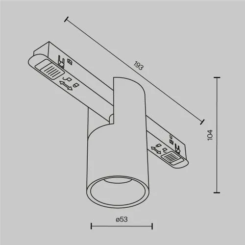 Трековый светильник Technical TR122-2-7W4K-W  фото 3