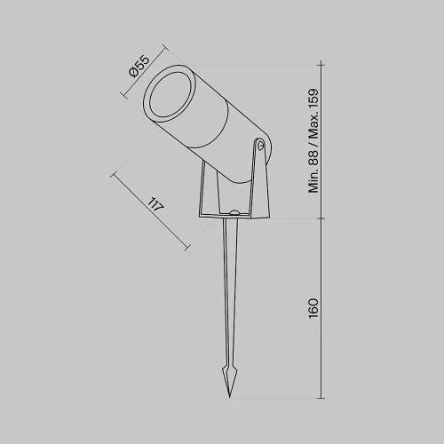 Ландшафтный светильник Outdoor O050FL-L5W3K  фото 3